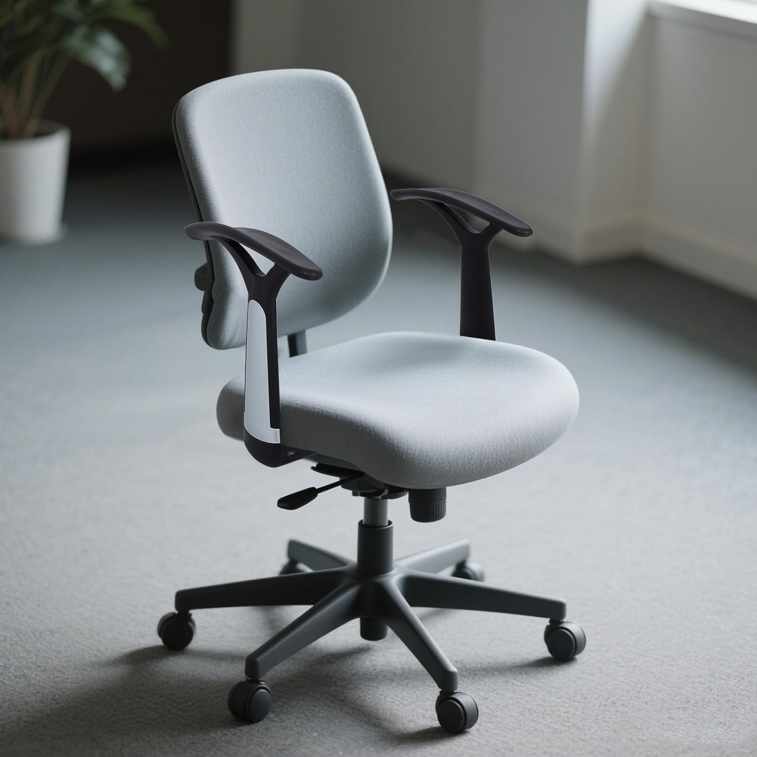 Office Chair Armrest Replacement 2pcs Plastic Computer Arm Rests Ergonomic Forearm Support Universal Chair Arm Accessories for Home and Office Use