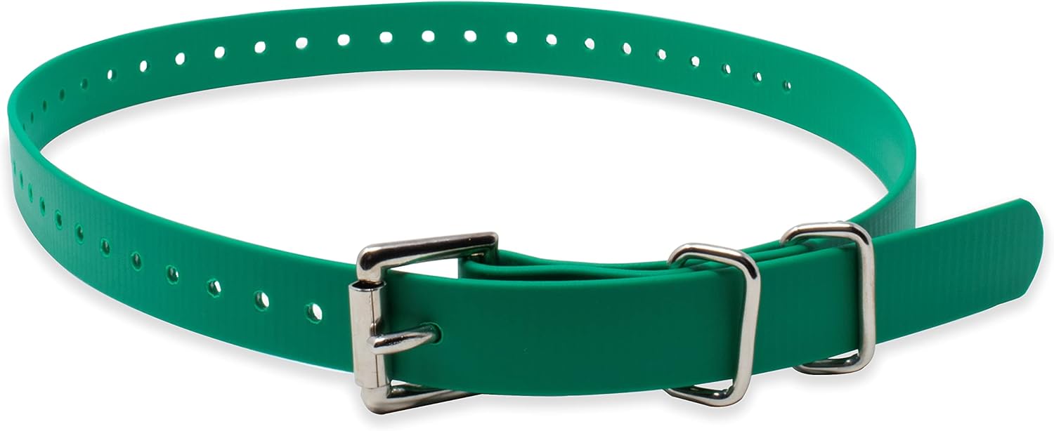 Educator Biothane Dog Collar, Waterproof, Odorproof, Metal Buckle and D Ring, Adjustable for Custom Fit, Cool and Comfortable, for Small, Medium, or Large Dogs, 1-Inch, Brown (Pack of 2)