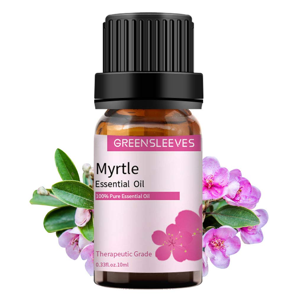 Myrtle Essential Oil 10ml, 100% Pure Organic Diffuser Oils for Massage.