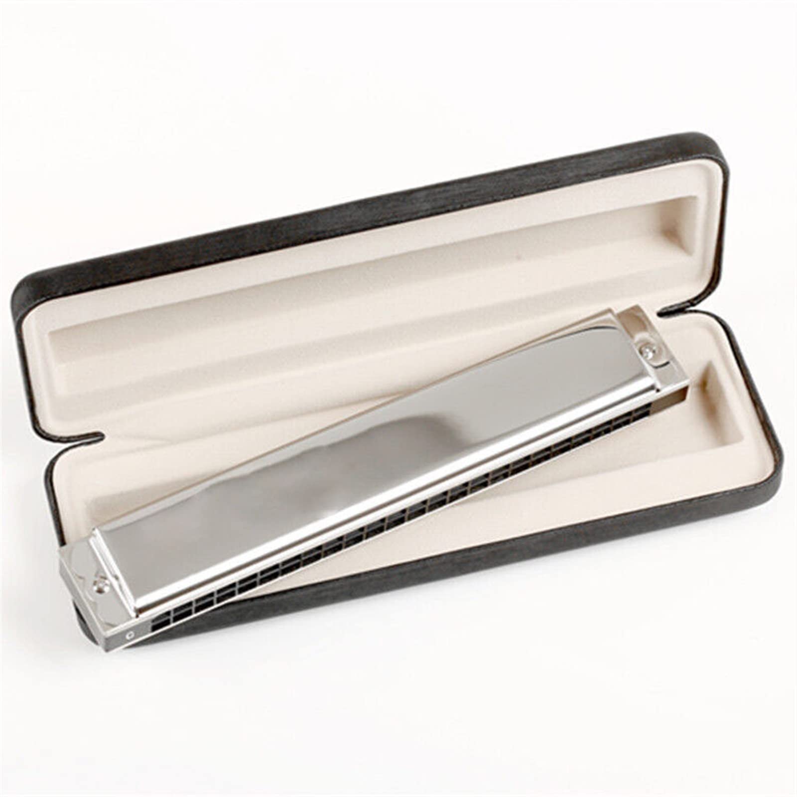 Harmonijka 24-dołkowa Profesjonalny Klucz Tremolo Polifonicznej Harmonijki Ustnej CG Harmonijka Dla Początkujących (Color : G key)