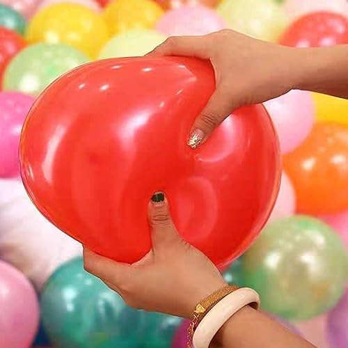 Miniatura 5 de 100 globos de látex biodegradables de 12 pulgadas, grandes, redondos, metálicos, nacarados, arcoíris, colores surtidos, inflados a granel, helio,