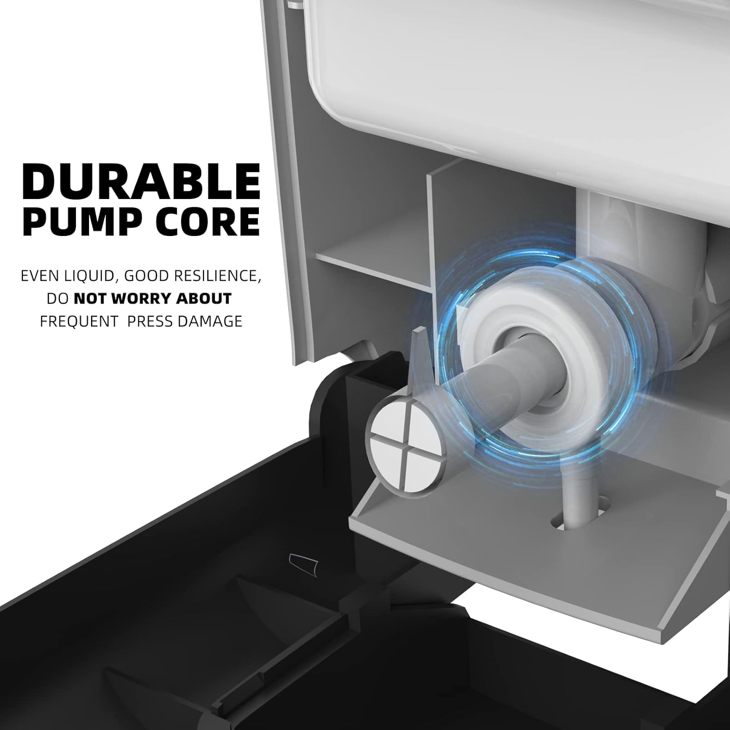 Soap Dispenser Wall Mount Adhesive Commercial Soap Dispenser 800ml No Drill Hand Sanitizer Dispenser for Bathroom Support Liquid and Gel,Black-PN9088 - Image 6