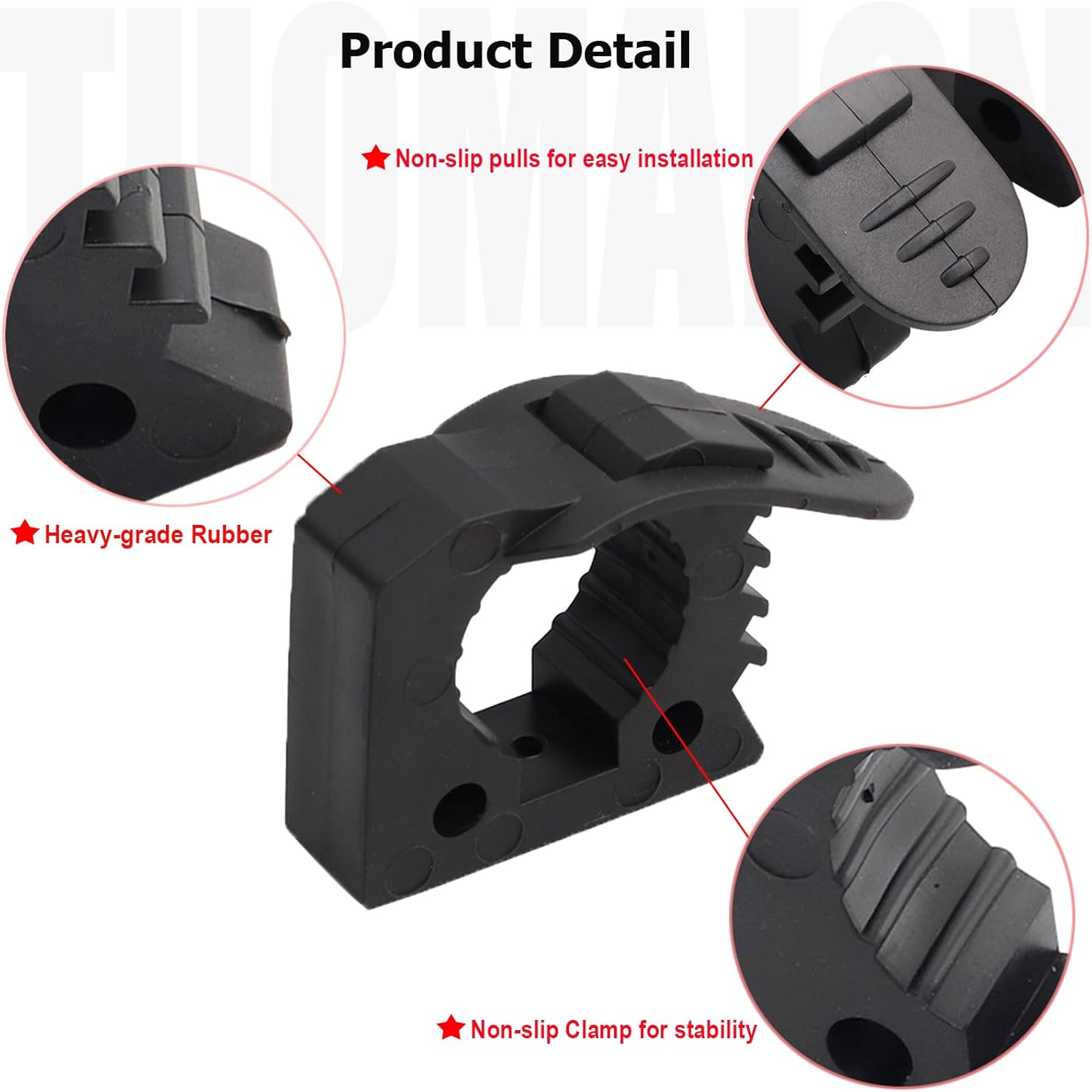 12Pcs Utv Tool Holder, Roof Rack Mounting Brackets for 1-1/7" to 1-4/9" Diameter Tools and Equipment Used on Off-road vehicle, SUV UTV ATV, RV Van, Pickup Trucks, Utility Trailers