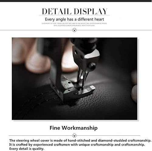 Miniatura 6 de Steering Wheel Covers Women, Car Bling Accessories for Women, Universal 15 Inches Rhinestone Steering Wheel Covers, Fits Most