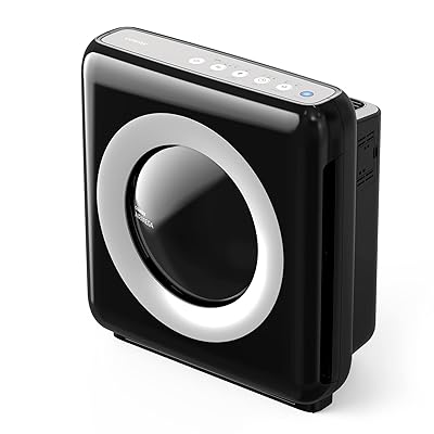 Coway Airmega AP-1512HH(W) True HEPA Purifier with Air Quality Monitoring, Auto, Timer, Filter Indicator, and Eco Mode, 16.8 x 18.3 x 9.7, White