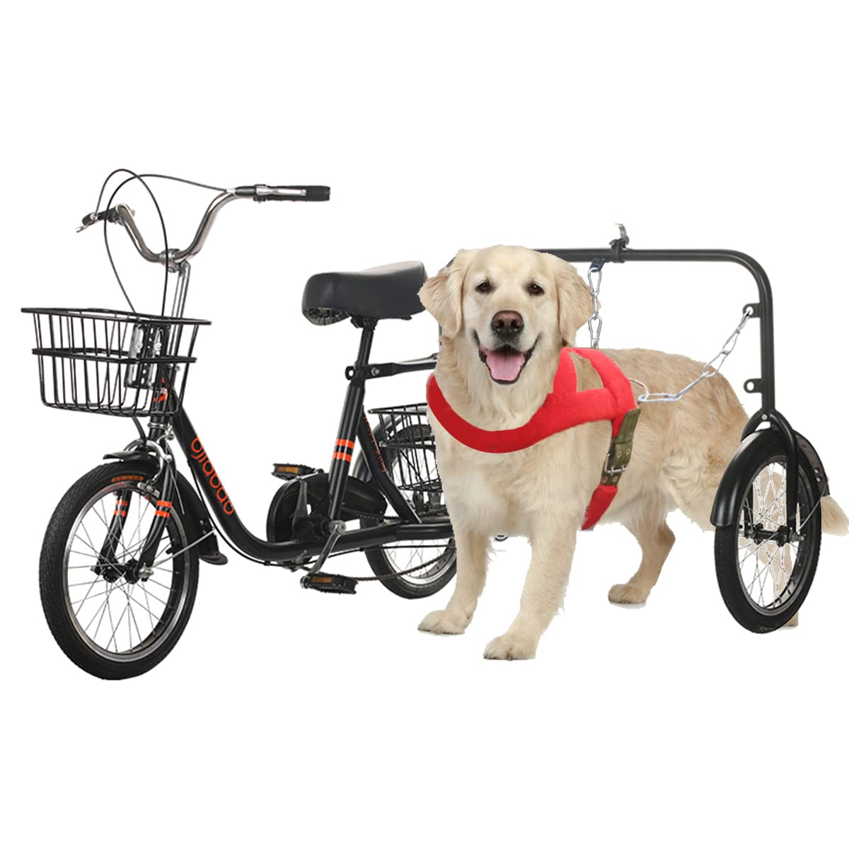 Walking Dog Bike Adults Tricycle Dog carts Bicycle Exerciser for