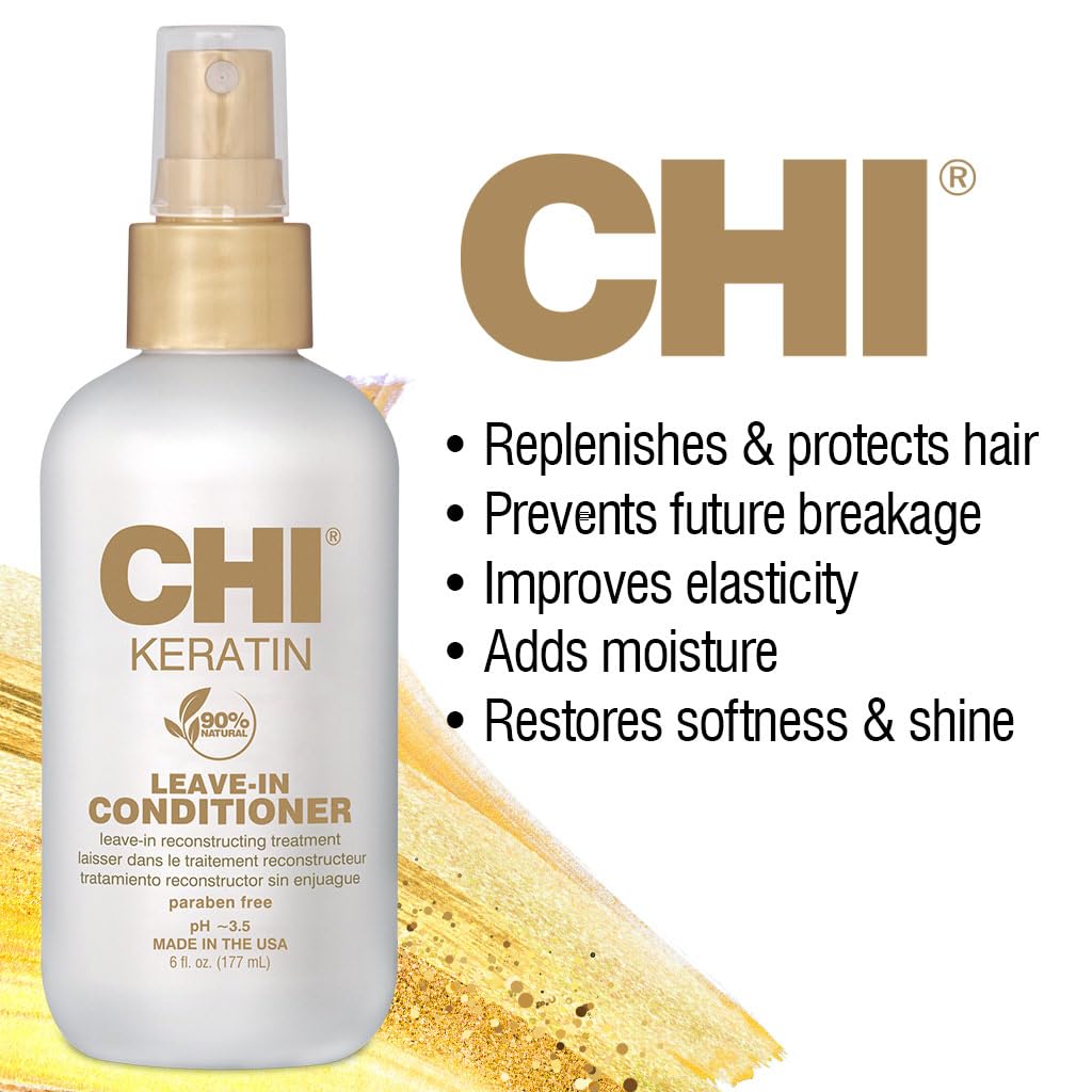 CHI Keratin Leave-in Conditioner, White, 12 Oz, Pack of 2 - Image 7