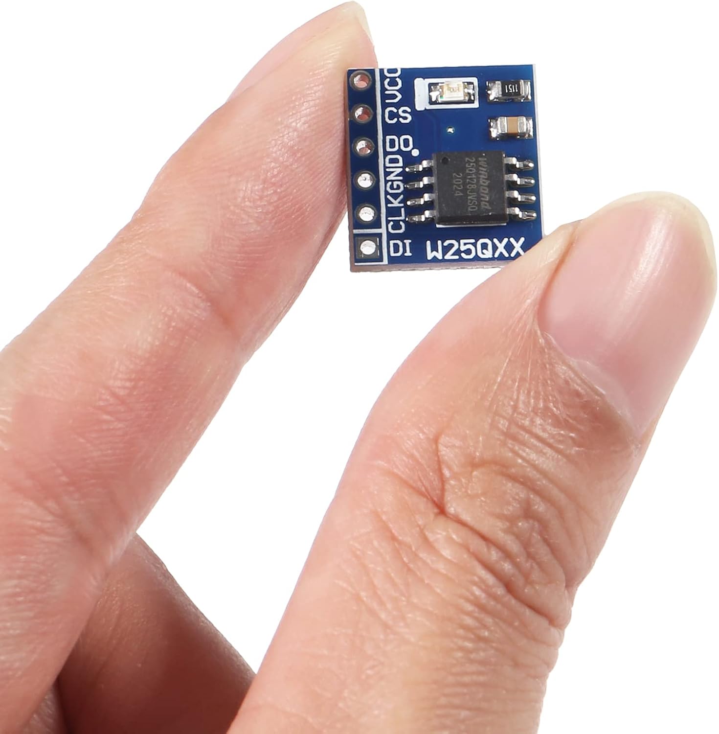 Alinan 10pcs W25Q128 Power Module Large Capacity Flash Storage Module SPI Interface Memory Card BV FV STM32 Code for Repair and Replacement