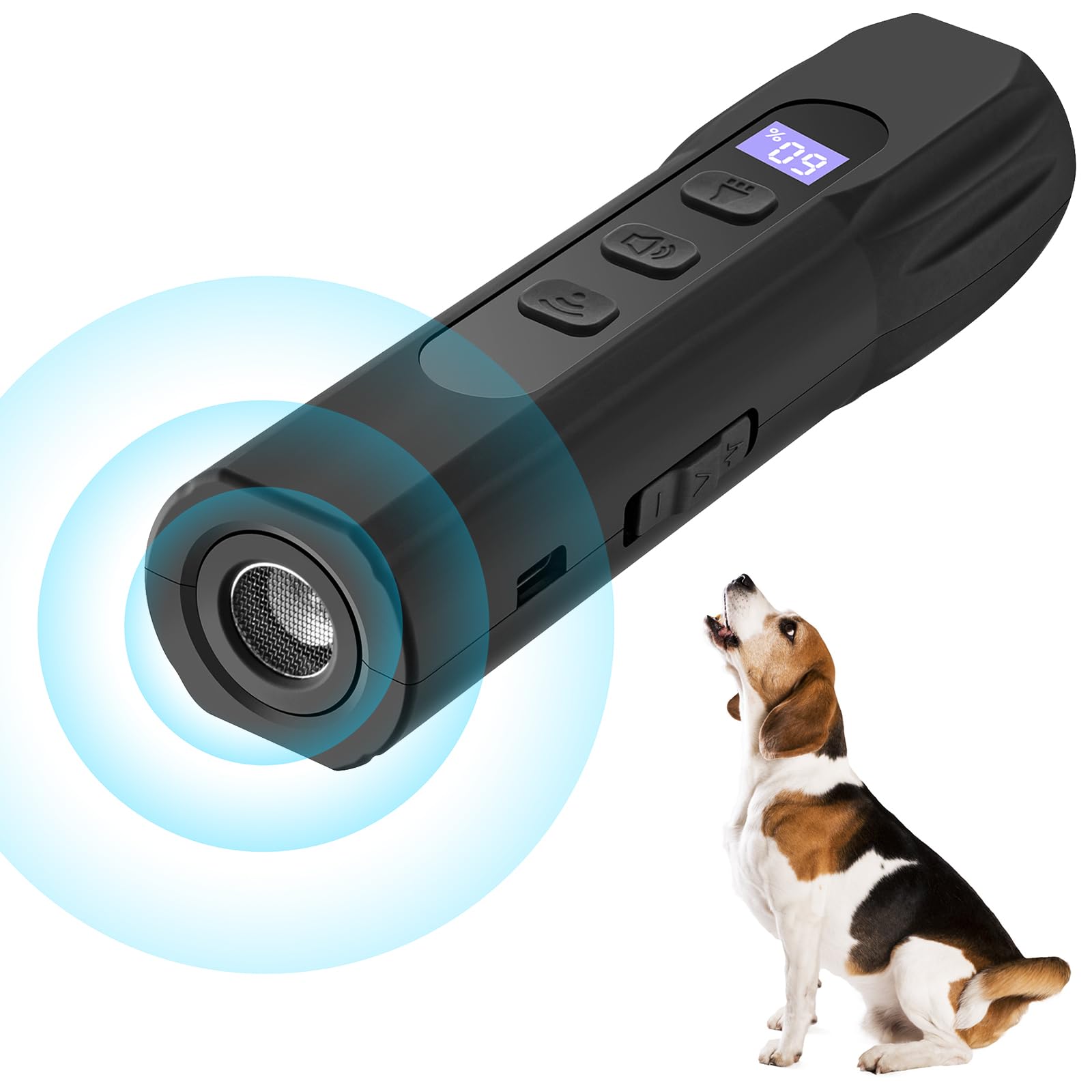 Antiladridos para perros: dispositivo ultrasónico antiladridos, dispositivo antiladridos de 10 m para perros con 3 modos, recargable para detener el ladrido del perro, antiladridos para perros, seguro
