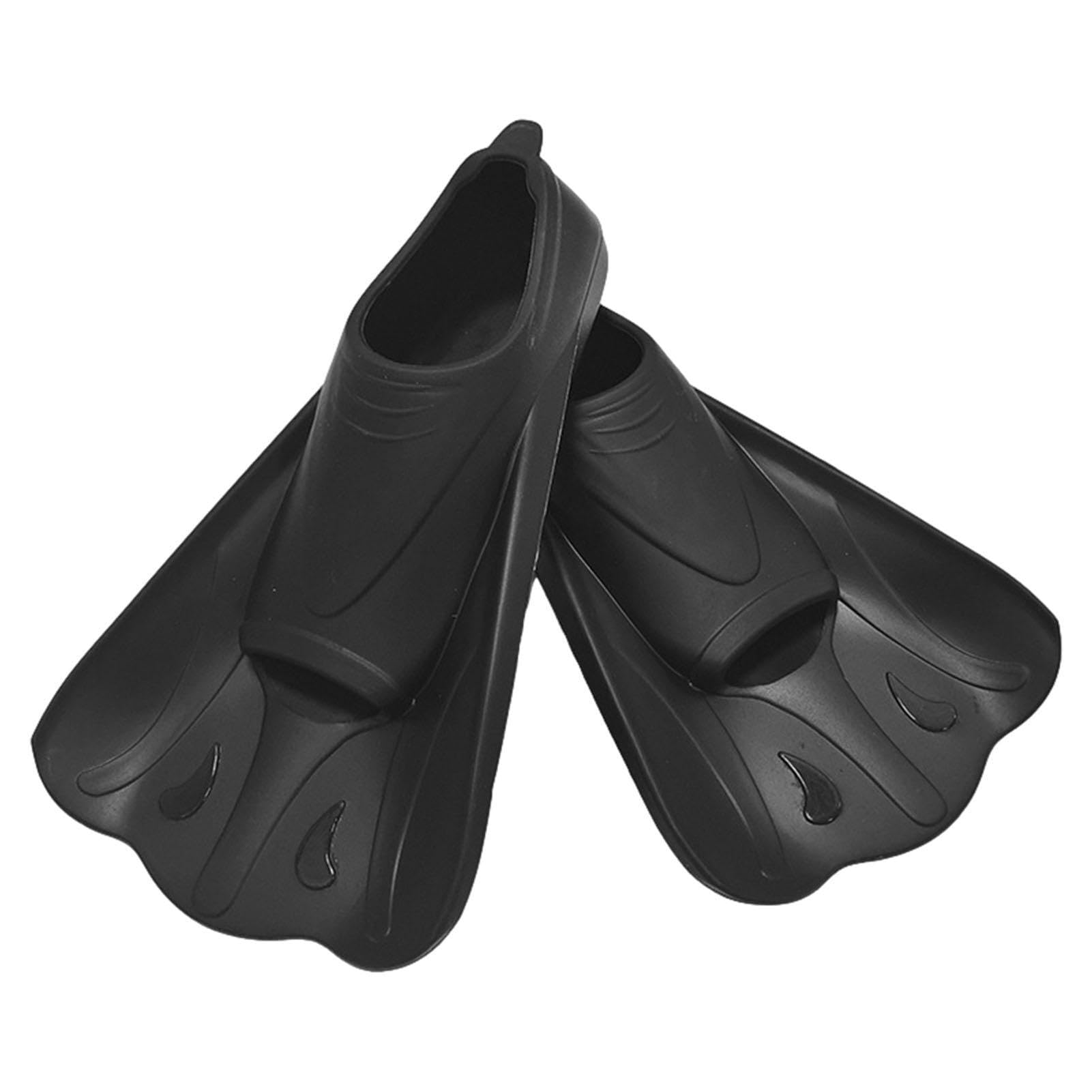 Kurze Schwimmflossen, Silikon-Schwimmflossen, Reise-Silikon-Schwimmflossen, Training, kurze Schwimmflossen, Tauchflossen, weiches Silikonmaterial, Schnorchelausrüstung für Kinder und Erwachsene