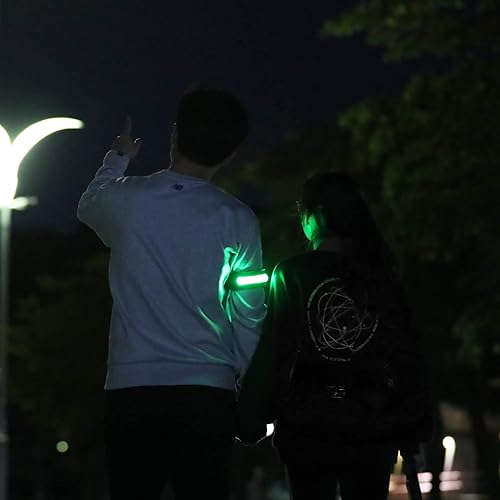 Miniatura 5 de BOIDA LED reflectante banda 1 unids  Equipo de alta visibilidad para correr, bicicleta, camping, caminar y ciclismo  USB recargable  más seguro que