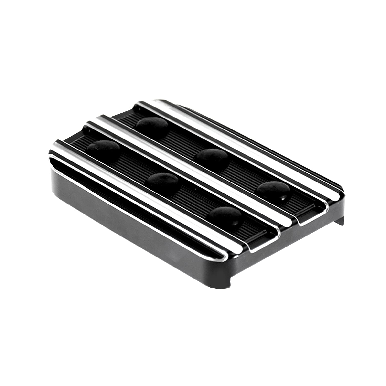 HDBUBALUS Brake Pedal Pad Cover Fit for Harley ’12-’16 FLD, ’86-’17 FL Softail and ’80-later Touring Trike CVO Electra Glide Road Glide Road King Street Glide Black