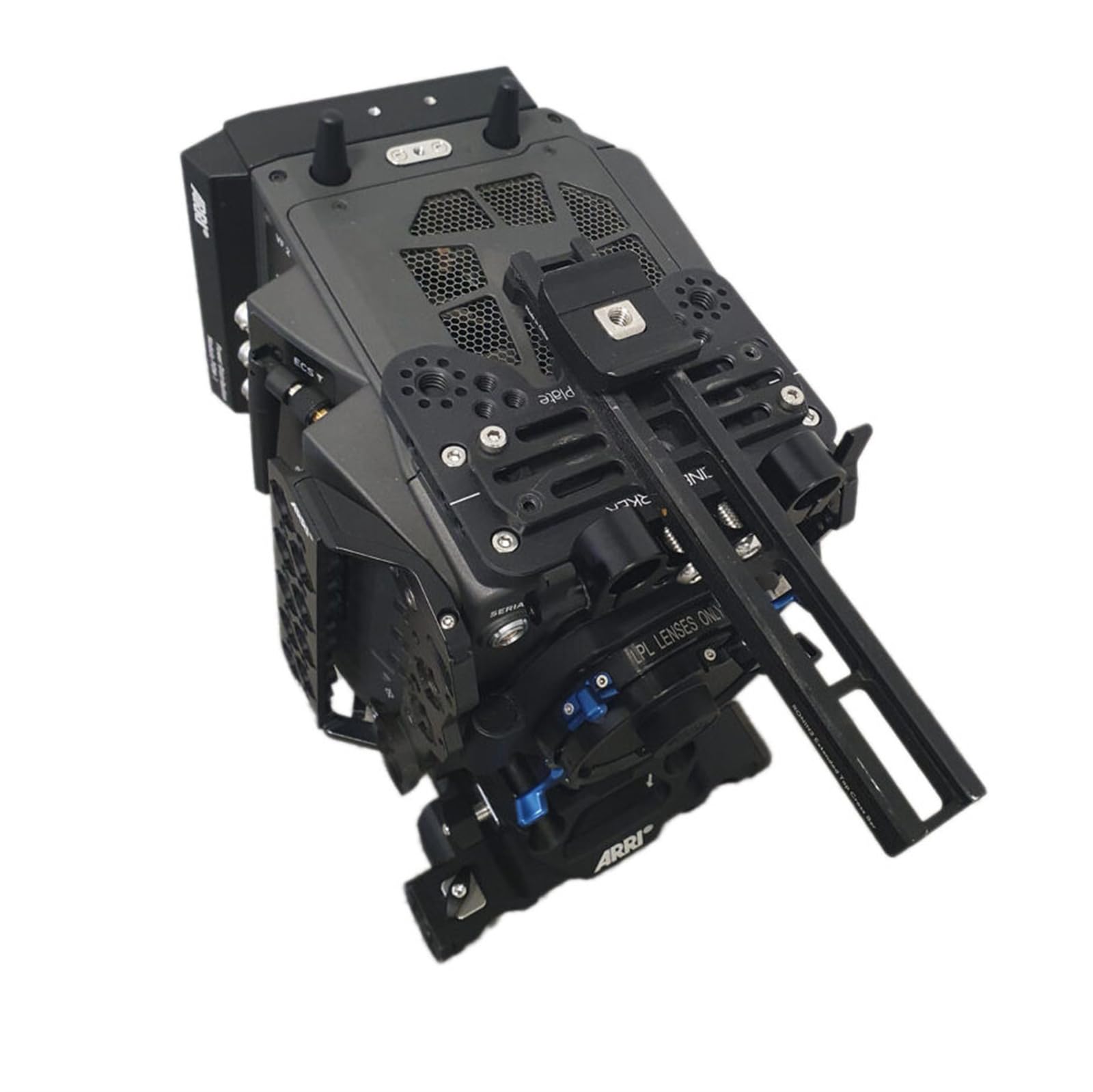 HangTon Alexa 35 - Placa de alas cruzadas para DJI Ronin 2 cardán con rosca de 1/4 pulgadas
