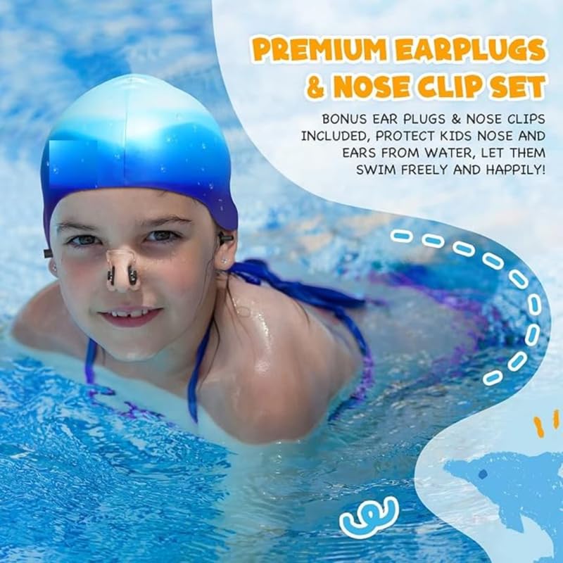 GOLDEN GIRL Girl Swimming Kit(103)-Mutlicolor Swimming Set, 6-7 Years (Multicolour) 3