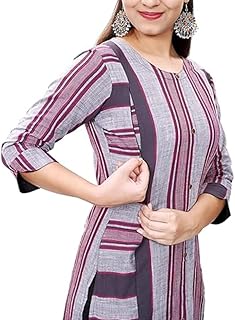 sai blossoms Women's Cotton A-Line Straight Kurtis for Women's BlackChck-picture-19