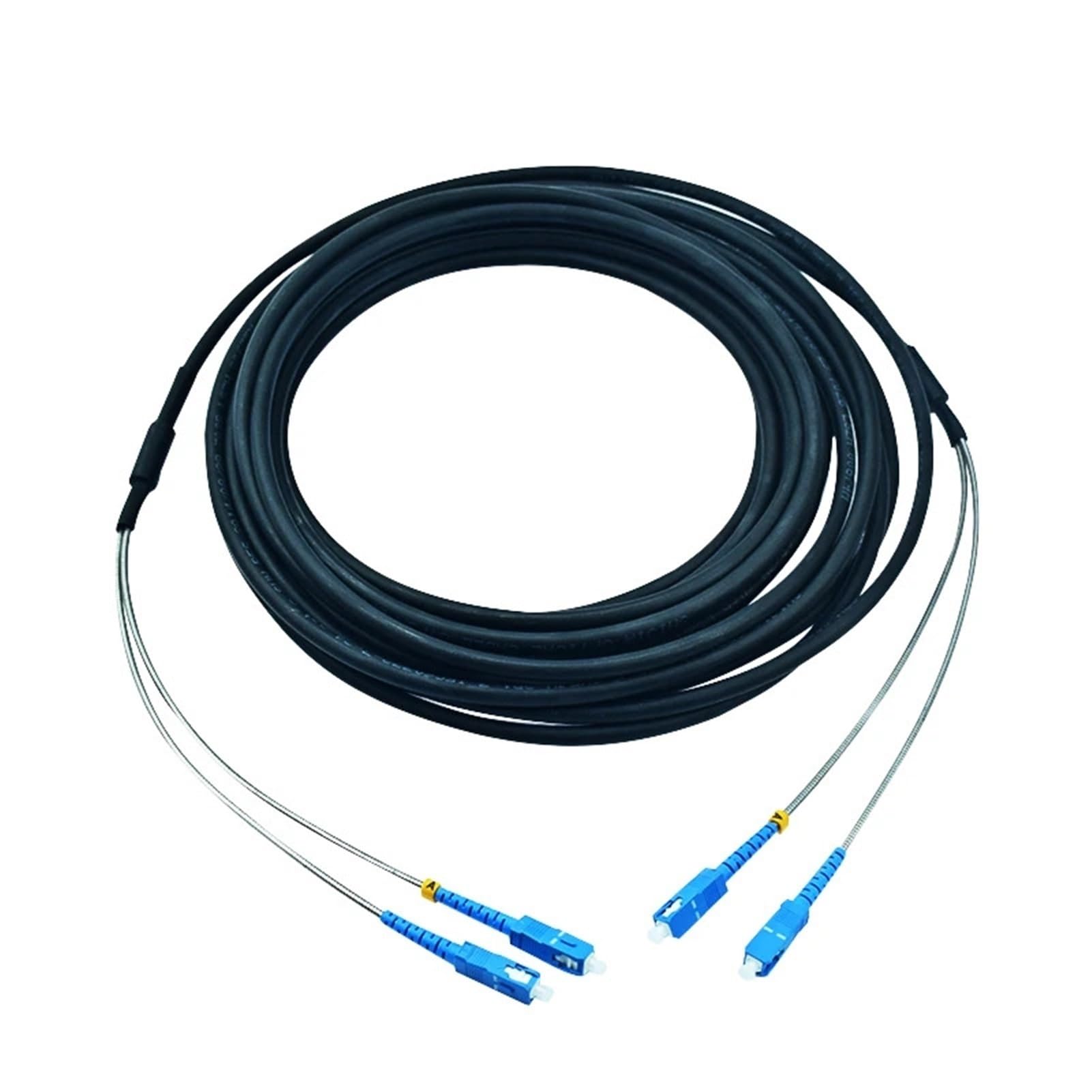 Câble de brassage à fibre optique étanche extérieur de 100 m(SC-SC)