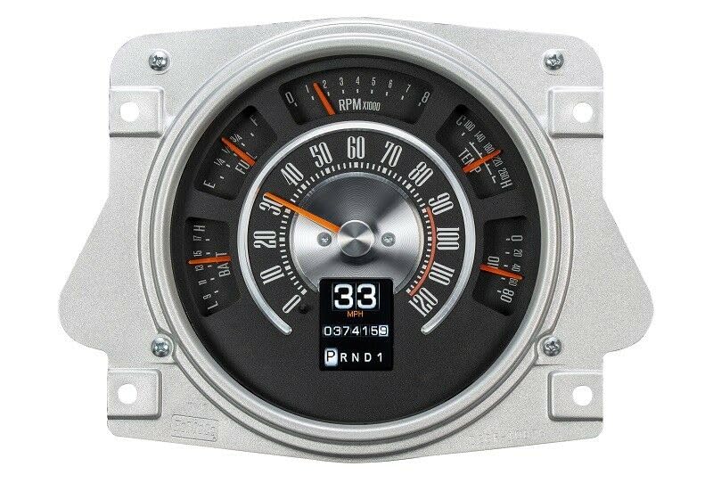 Dakota Digital RTX-66F-BRO-X Compatible with 1961-66 Ford Pickup Truck and 1966-77 Bronco Retrotech Gauge Instrument System