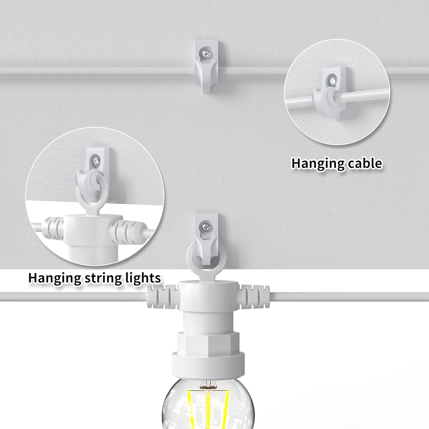 21 Pack Wire Shelf Clips Kit with Screws, Heavy Duty Closet Shelf Support Brackets,Expansion Tubes & Adhesive Pads – Wall Mounted Clips for ClosetMaid, Rubbermaid Wire Shelving (White)