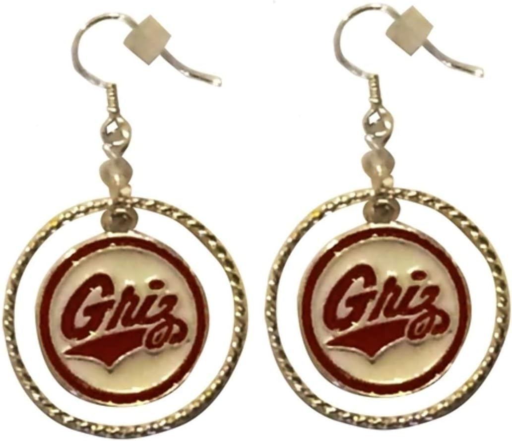 LaDiva Sport Montana Grizzlies Griz Earrings