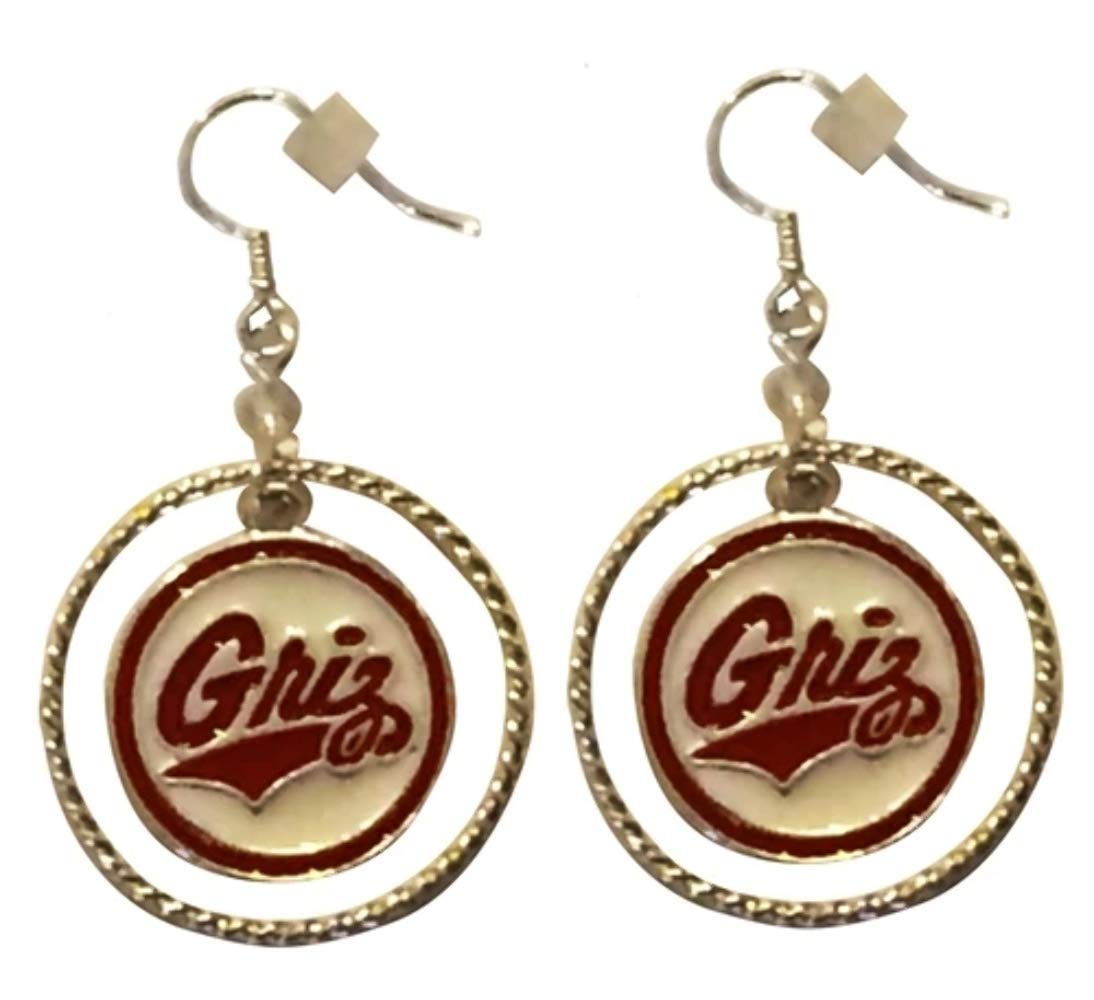 LaDiva Sport Montana Grizzlies Griz Earrings