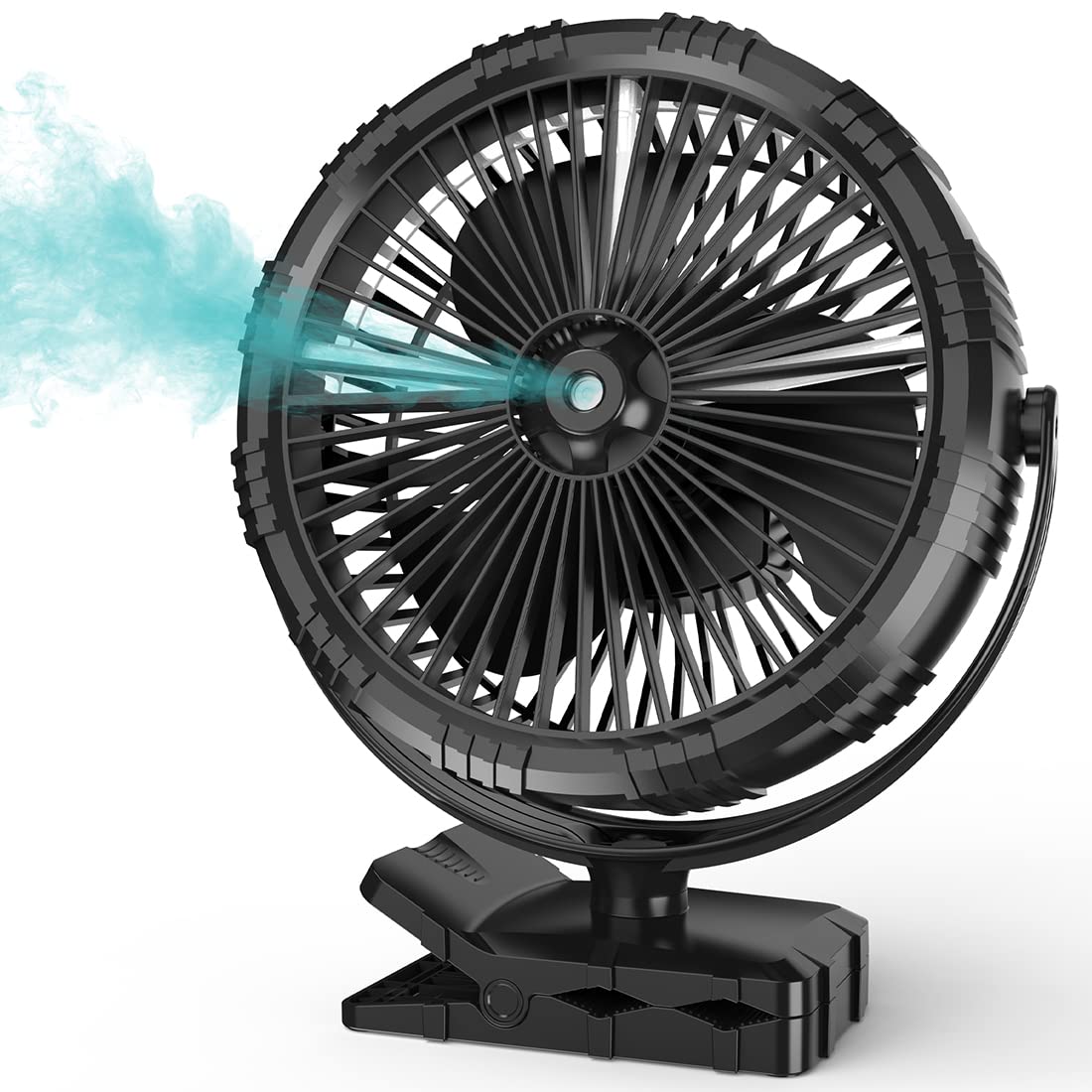 Buy Portable Misting Fan, 10000mAh Rechargeable Battery Operated Mister