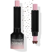 Anglicolor Freckle Stamp Pen for Fake Freckles Makeup, Natural Looking Faux Freckles, Waterproof, Smudge-Proof & Transfer-Proof, Long Lasting Sun-Kissed Look, Vegan Cafe Brown 02