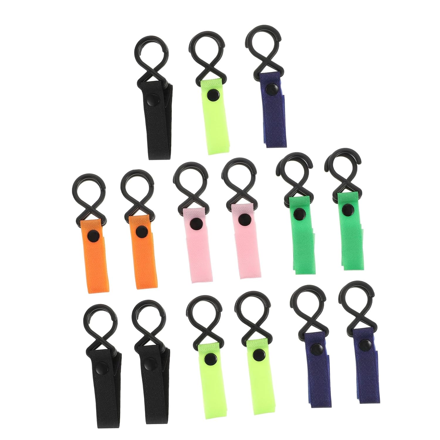 Toddmomy 15pcs Baby Stroller Hooks Multi-Functional Pushchair Hooks for Diaper Bags Enhanced Safety Accessories for Infant Prams Sturdy and Lightweight Design Random Color