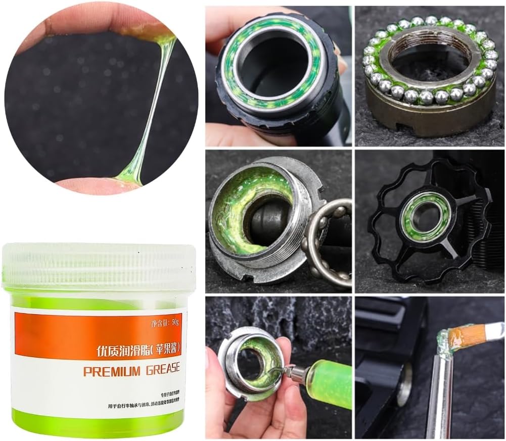 Green Applesause Bearing Grease Bike Pedal Bowl Bearing Maintenance Lubricants
