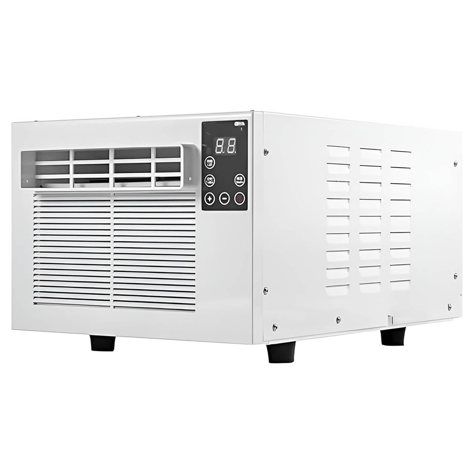 Przenośny klimatyzator 1876BTU, cichy klimatyzator pokojowy z osuszaczem, energooszczędna jednostka prądu zmiennego 280 W do sypialni, biura, domu, na kemping i do kampera