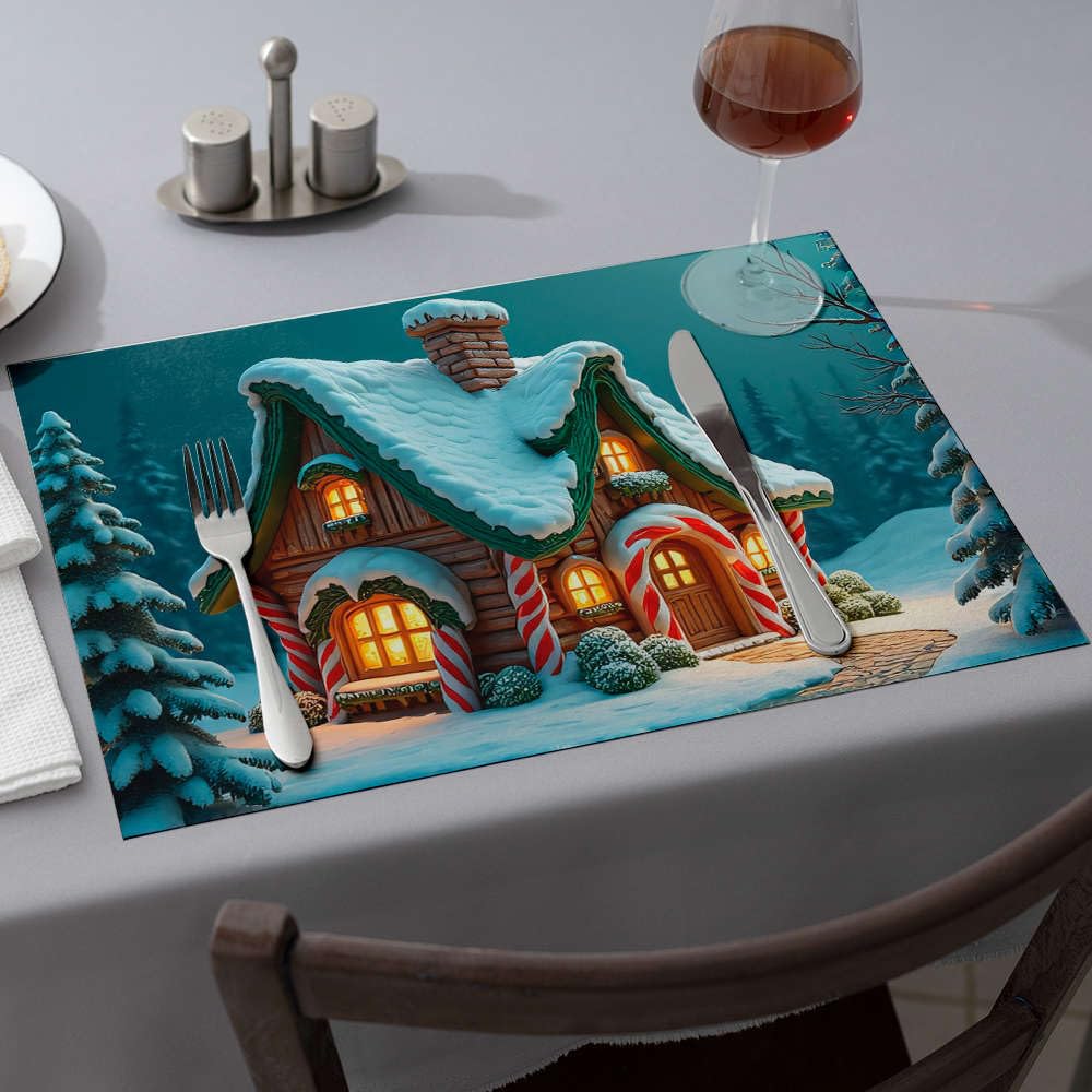 Sets de table occidentaux résistants à la chaleur décorations sucre d'orge