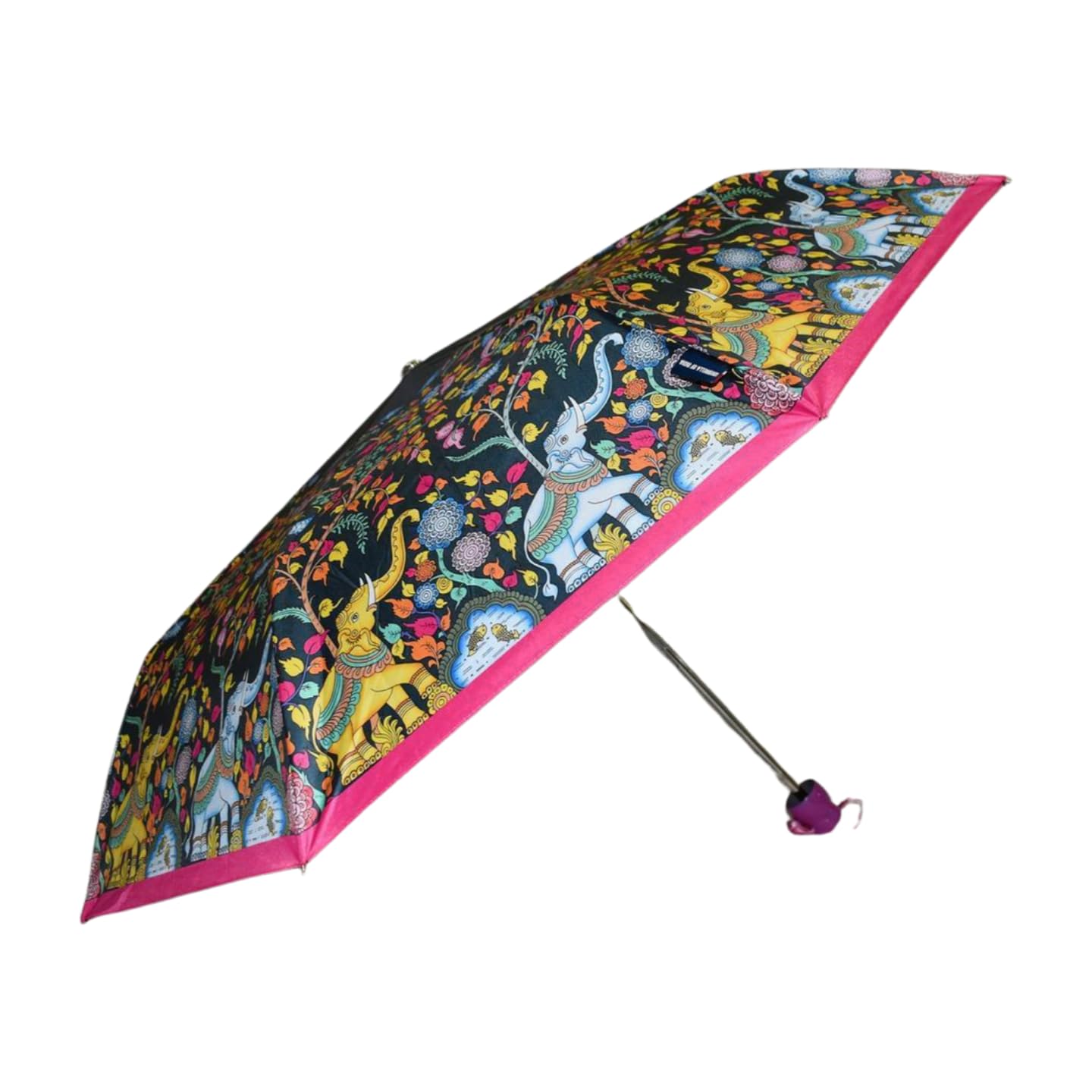 23 inches, 3 Fold, Kalamkari print umbrella-image-19