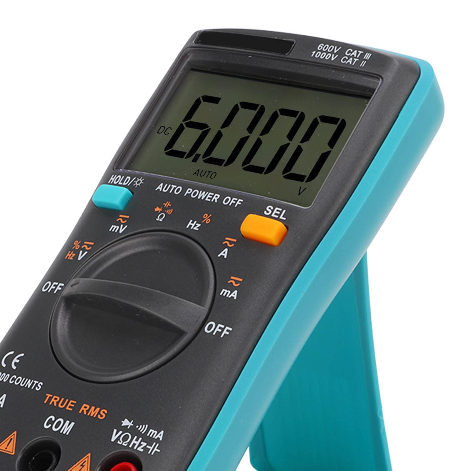 SEAFRONT Digitalmultimeter ABS Auto Range Pocket Meter 6000 Counts AC DC