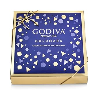 Godiva Chocolatier Goldmark Assorted Chocolate Gift Box, Premium Chocolate, Chocolate Treats, Great as a Gift, 9 pc, 3.8 Ounce