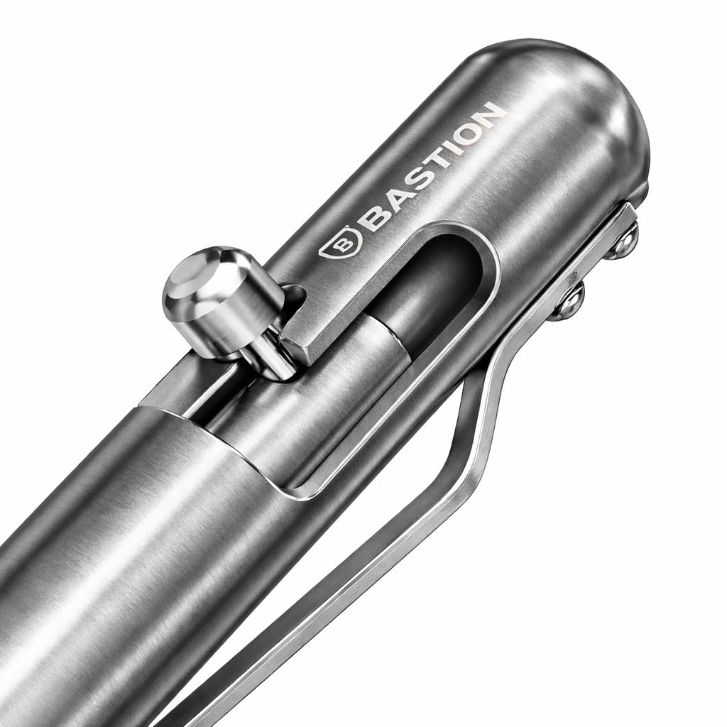 BASTION Titanium Bolt Action Pen - exclusive Hyperbolt ZeroSeam CNC Machined EDC Writing Tool Refillable Flagship Executive Gift — view 7