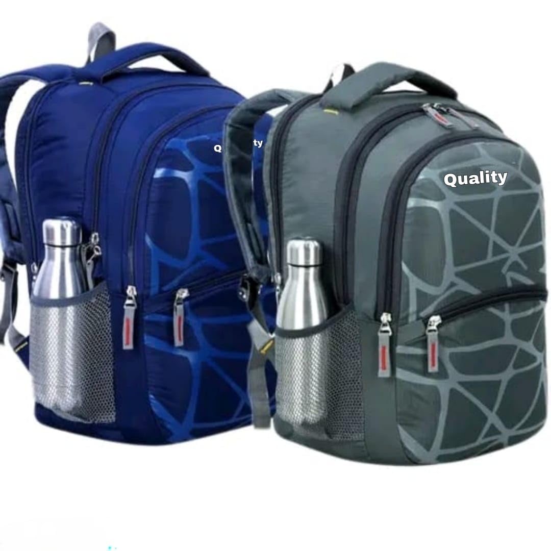 Quality_35 L Casual Waterproof Laptop Bag/Backpack for Men Women Boys Girls/Office School College Teens & Students (COMBO - 2 PICE) (Grey & Blue) (B0D39YW8YY) Amazon Price History, Amazon Price Tracker