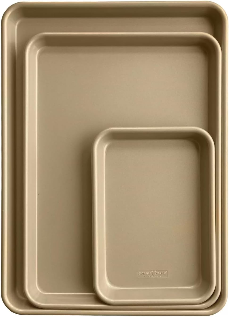 Nordic Ware 3Piece Nonstick Baking Sheet Set, Half Sheet