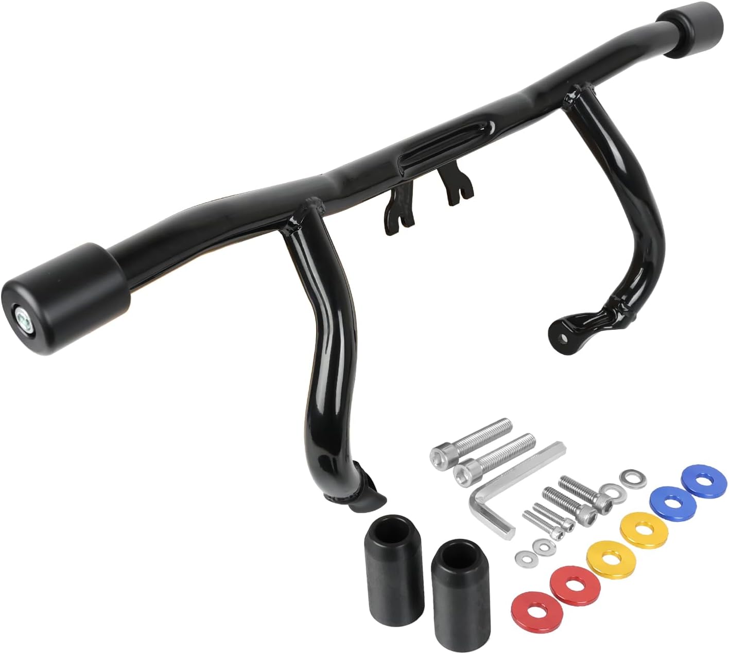 Motorcycle Engine Guard Flat Out Crash Bar Fits for Harley Davidson Touring Street Road Glide Road King Electra Glide Ultra Limited 2014-2025 Black