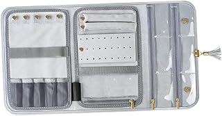 LABRIMP Rolo Suporte De Colar Jóias Organizador De Armazenamento Dobrável Bolsa De Jóias Portátil Bolsa De Jóias De Viagem Bolsa De Jóias Saco De Armazenamento Caixa De Armazenamento Rack
