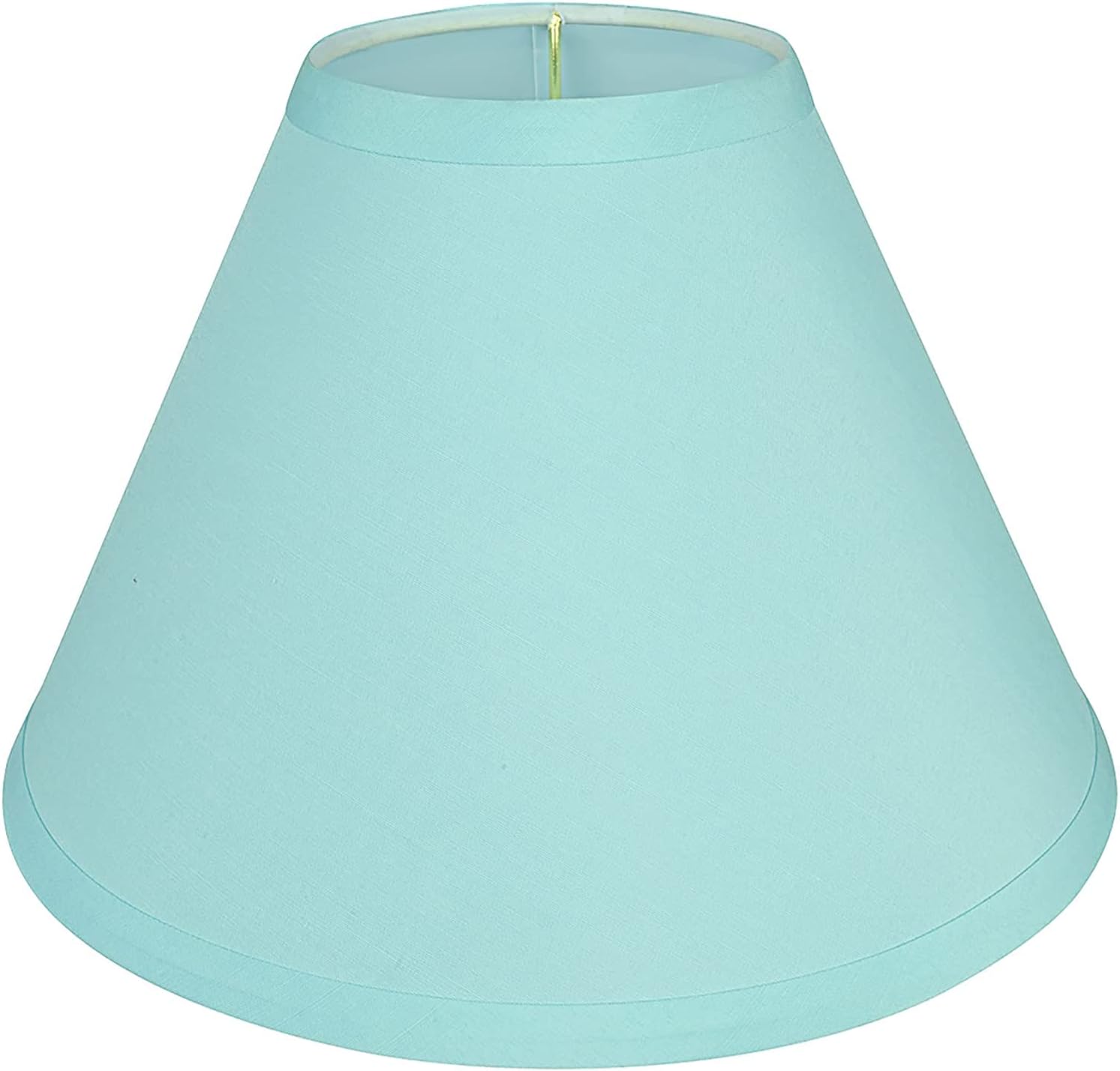 Aspen Creative 58754A, Empire Uno Lamp Shade, Aquamarine, 4" Top x 10" Bottom x 7" Slant Height, Slip UNO 33mm