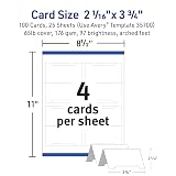 Avery® Place Cards, 2-1/16" x 3-3/4", Arched, White, 100 Cards – view 6