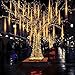 Produktbild EEIEER Meteorschauer Regen Lichter Lichterregen Lichterkette 50cm 10 Tubes 540 LEDs IP65 Wasserdichte für Party Garten Hochzeit Weihnachten Xmas Außen Innen Dekoration (Warmweiß)