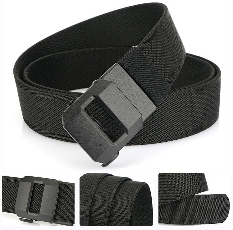 Exteriorm-U Belt, Nylon Ratchet Belt, Adjustable Release Buckle Woven Waist Belts with Slide Buckle for Men3