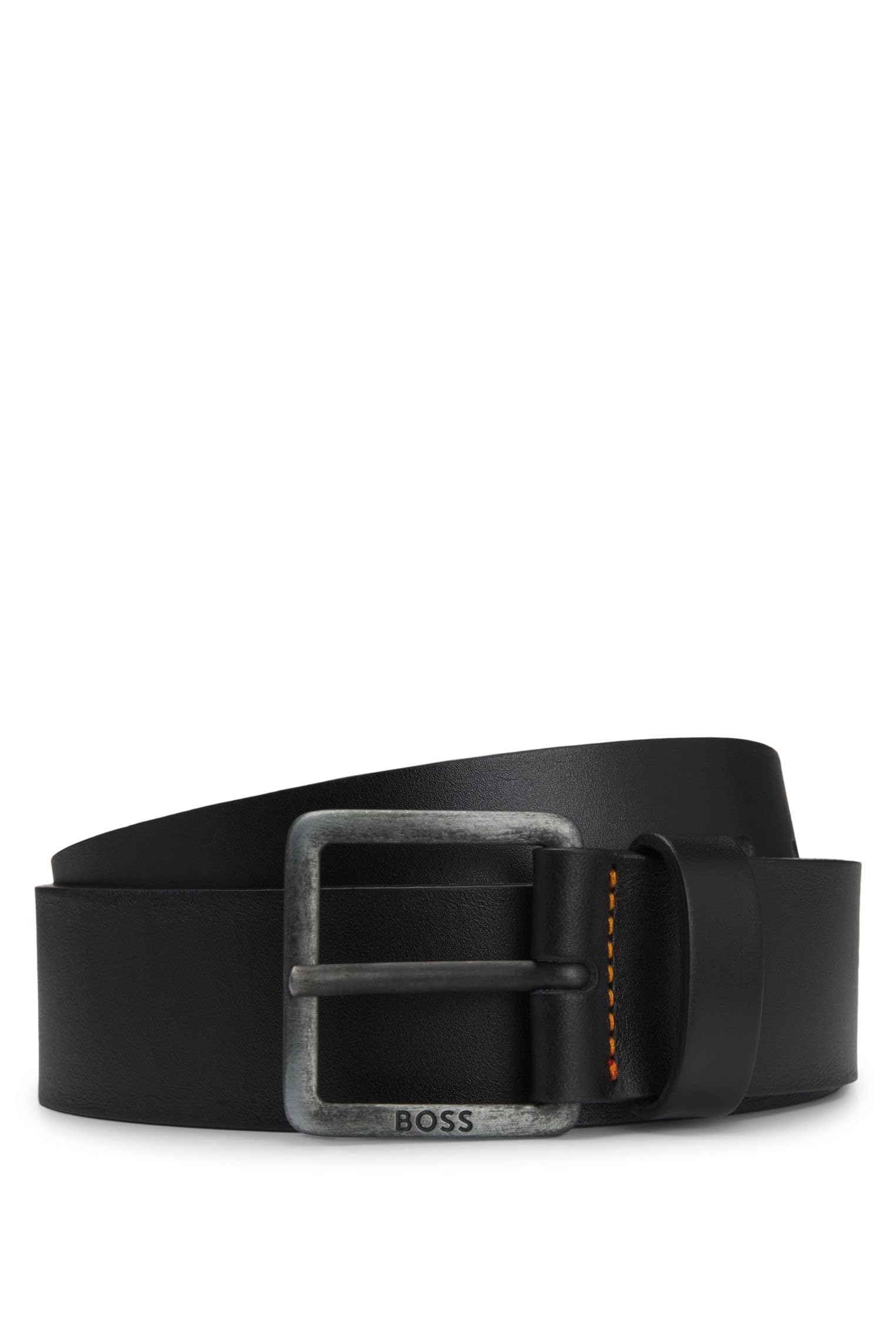 BOSS Hommes Jeeko Sz40 Ceinture en cuir avec boucle logotée