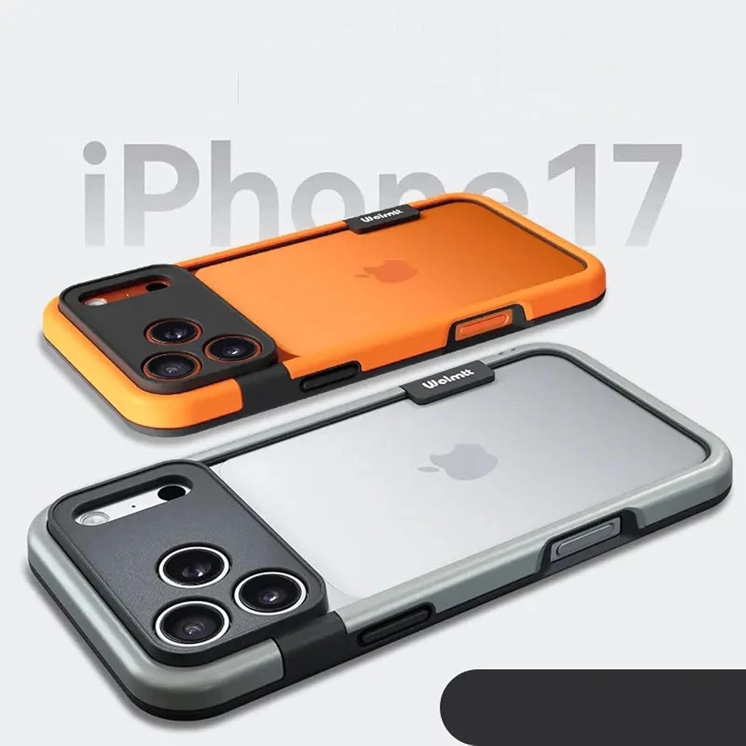 for iPhone 17 Pro Max Bumper Case No Back, Built-in Camera Cover & Compatible with MagSafe, Slim Lightweight TPU+PC Bumper Frame Cover Backless Shockproof Excellent Heat Dissipation (Silver) thumbnail