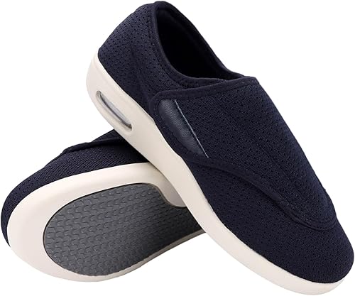 Miniatura 10 de Zapatillas de senderismo para hombre con 3 pares de plantillas de repuesto, alivio del dolor de pies y talón, anchos extendidos, mejor fascitis