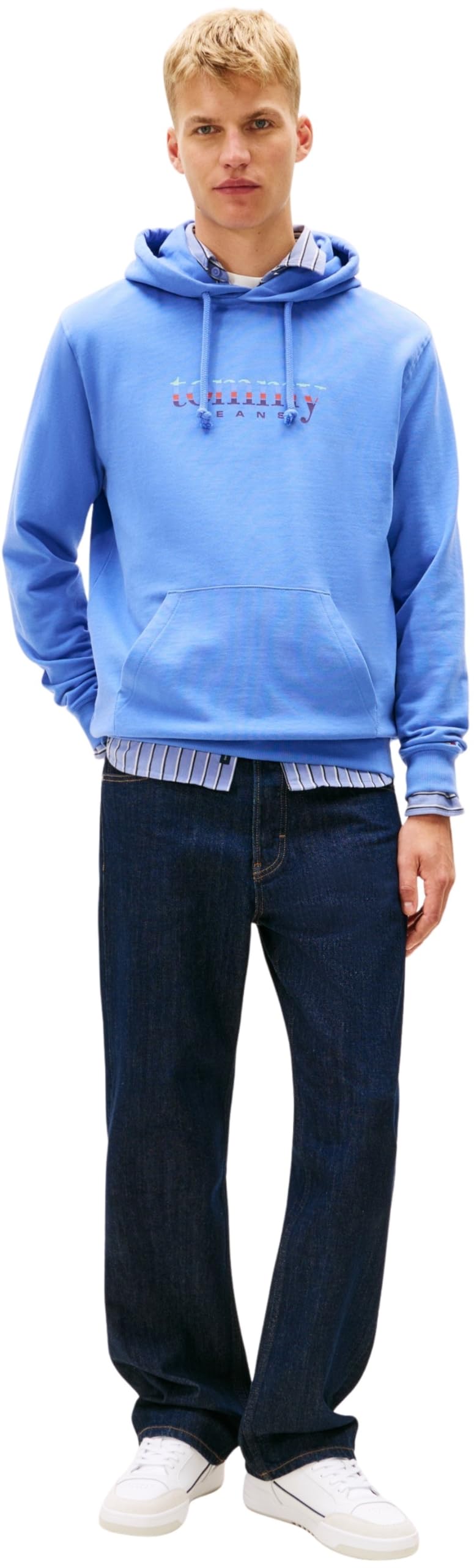 Tommy Jeans Tjm Reg Entry Dna Play Hood Dm0dm22642 Felpa con Cappuccio Unisex - Adulto (Pacco da 1)