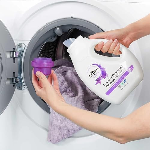 Miniatura 10 de AspenClean Detergente natural para ropa sin perfume, 100% natural, orgánico, detergente líquido HE para ropa, vegano, libre de crueldad,