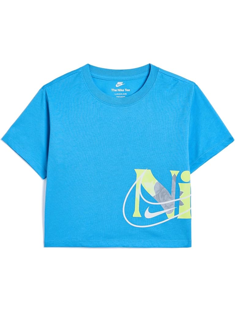 Blue Nike Move with Nature Boxy T-Shirt (Little Kid)