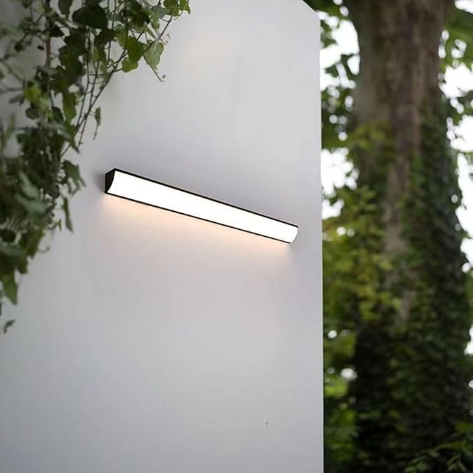 KANBUN KANBUN Dimbare buitenwandlampen met afstandsbediening Acryl Lange strip Garden Licht Moderne LED IP65 Waterdichte SCONES OUDSIDE Montage Lamp Fulling voor patio hal garage photo 3