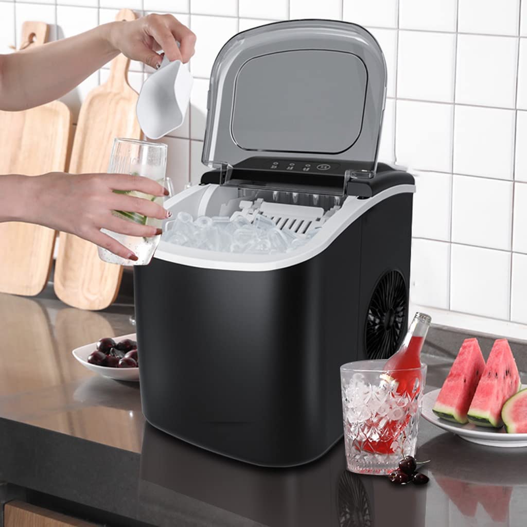 RJJ Fabricante de Hielo pequeño hogar Comercial de 15 kg Dormitorio automático Fabricante de Hielo